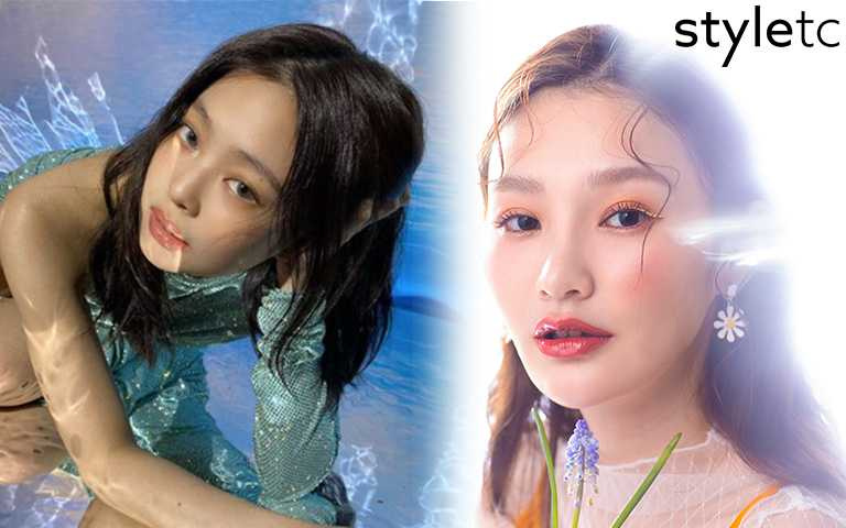 Jennie的高級臉用的是「陽光金」打亮,少女的膠原蛋白可以輕鬆畫出來!