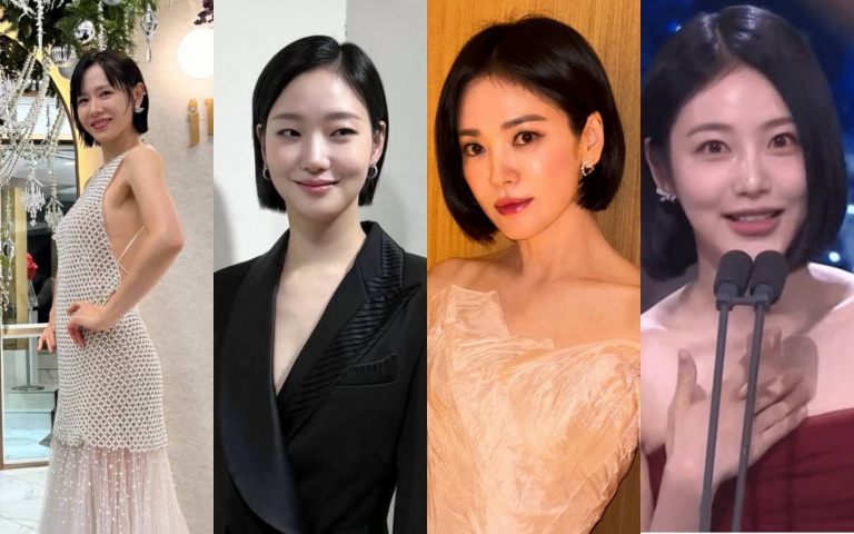 短髮病大爆發！宋慧喬、孫藝真、金高銀短髮美到犯規，青龍獎4位女神範本