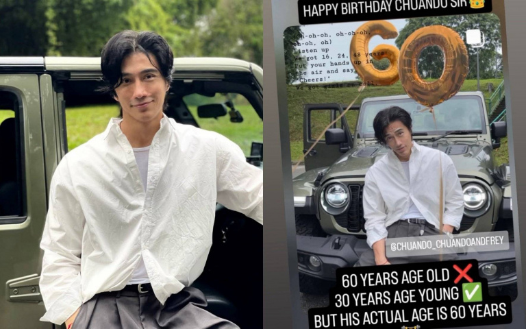 「亞洲不老傳奇」陳傳多60歲生日！坐吉普車帥照曝光 全網暴動：這臉說30歲我也信！