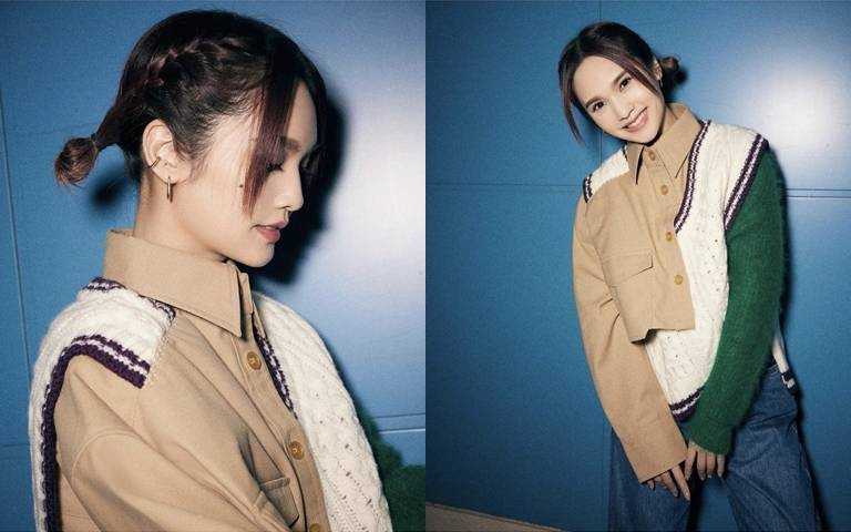 楊丞琳雙丸子頭超顯嫩！學她這樣綁直接秒變學生妹，無敵可愛！