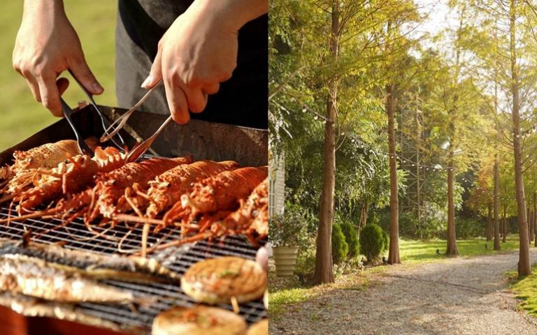BBQ吃到飽!6道海陸大餐、40道美食,在落羽松森林草原盡情吃!