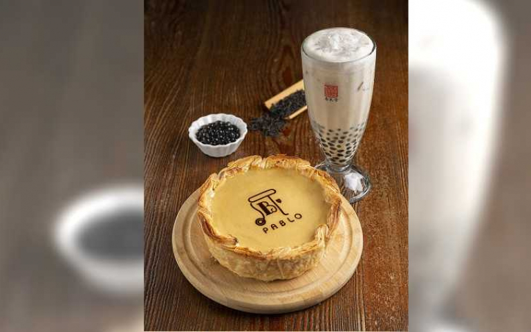 珍奶控尖叫！雙品牌聯手推「珍珠奶茶起司塔」　半熟起司超合拍