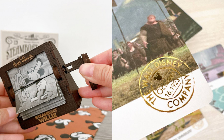 手動迷你電影動畫機、拉頁書　迪士尼100週年周邊必收藏