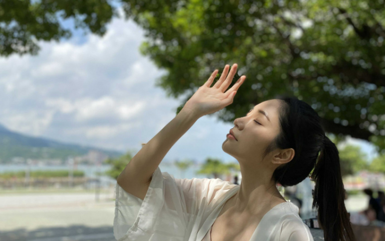 黃豪平淡水約會 漂亮姐姐神似韓國女神