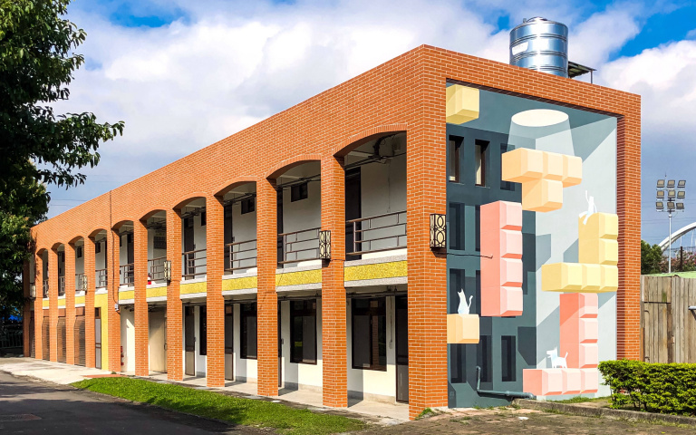 板橋435藝文特區 「超立方」彩繪牆驚喜亮相 讓你打卡又抽獎！