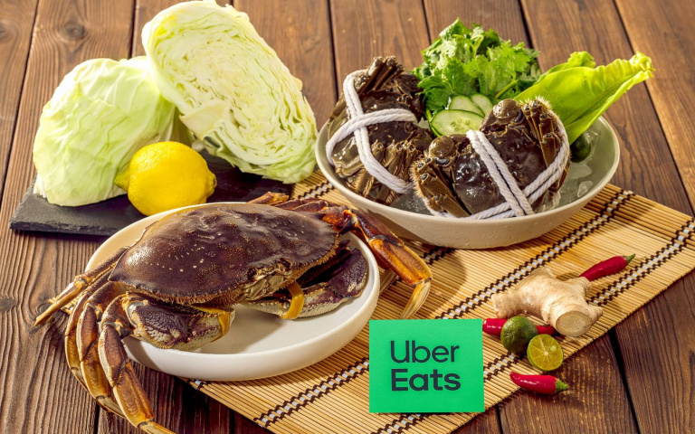 螃蟹送到家!Uber Eats「秋蟹祭」7折,高達30種品項,真的是懶癌救星