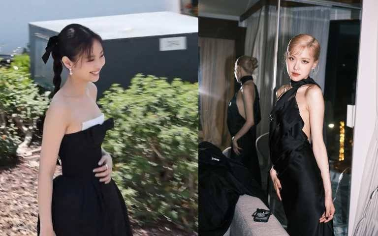 BLACKPINK ROSE坎城秀『嬰兒瀏海』,香奈兒小公主Jennie用『中馬尾公主辮』 應戰!