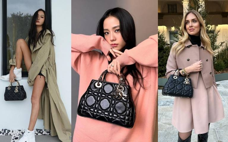 迪奧現在最火紅的包「LADY 95.22」!Jisoo、孫芸芸、Chiara Ferragni全球時尚名人都搶背!