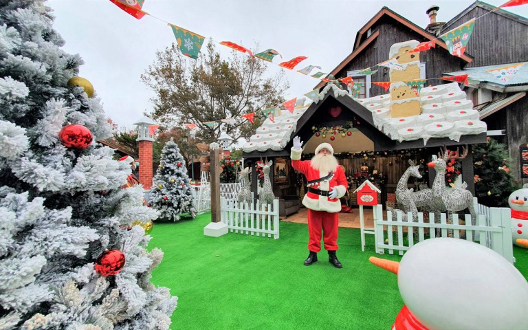 聖誕裝扮入園只要499！六福村「童話耶誕」派對，真人聖誕老公公驚喜現身！