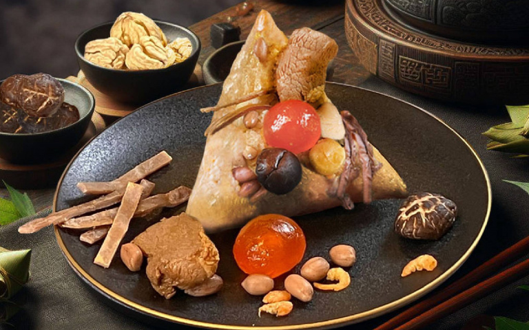 富士大飯店推「雙味粽」，份量升級！鹹、甜口味一次滿足！