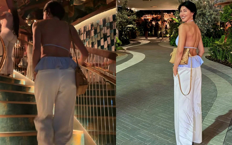 58歲徐曉晰邁阿密辣秀「大片美背」！ 網讚爆：這才是我們要的穿衣自由！