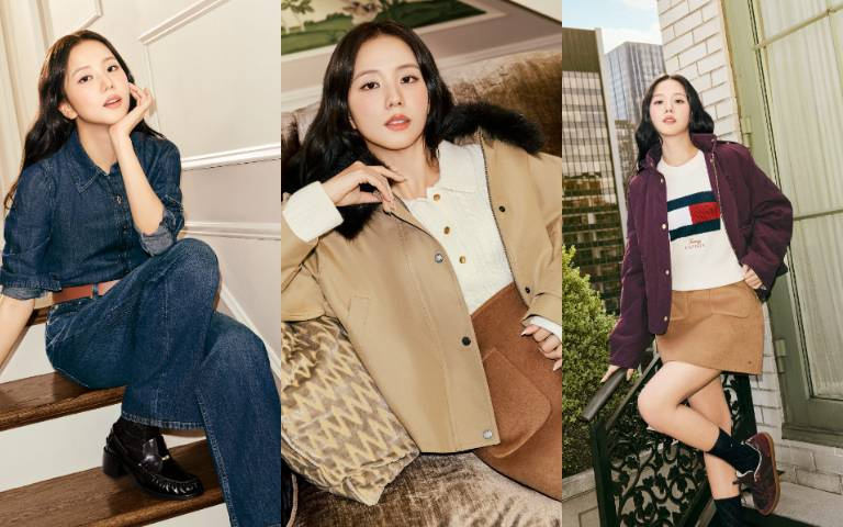JISOO秋冬穿搭太會了！5套「美式千金風」公式曝光：丹寧、短裙到百褶裙，照著穿高級又顯比例