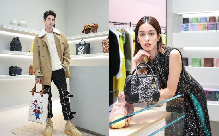LOEWE高雄開新店 !陳庭妮露腰、林柏宏穿釦帶褲現身,太久沒離開台北自嘲什麼都好新鮮