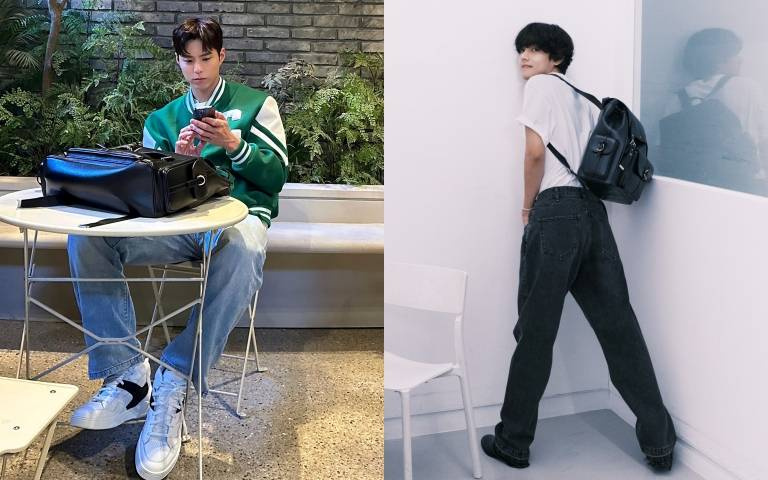 CELINE不只有Triomphei凱旋門包！朴寶劍、BTS金泰亨都搶曬的黑色小牛皮後背包也是潮男必備！