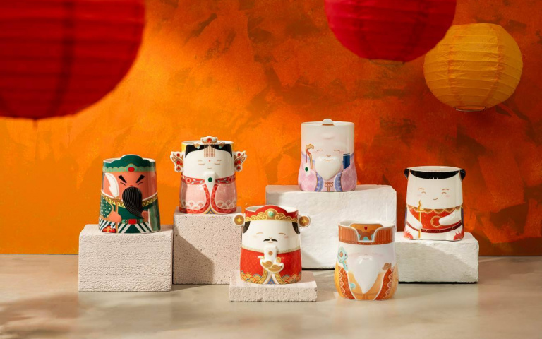 星巴克「祈願系列馬克杯」新品！財神爺、土地公、關聖帝君造型有夠Q！