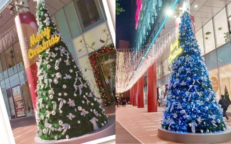 天母新地標！6米高聖誕樹搭配瀑布燈海無敵夢幻！是超熱門的IG打卡新景點！