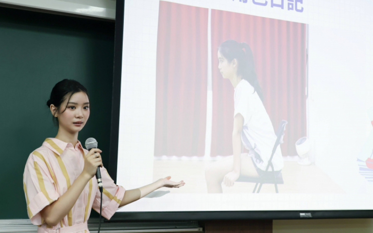 于卉喬到台大演講　緊張到心跳加速