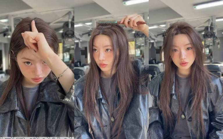 韓妞「高顱頂」整型級秘術！只要一支圓梳拯救扁塌髮根，手殘黨也能學會的詐欺級「頭包臉」效果