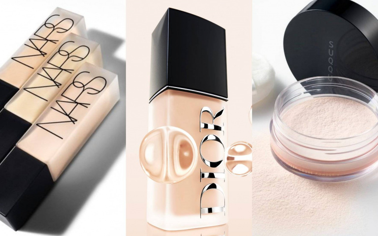 油肌人的「命定底妝」清單！迪奧柔霧粉底是高級感奶油霧光、NARS輕霧粉底柔焦毛孔更細緻、SUQQU蜜粉定妝也有透明感