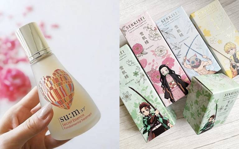 日韓美妝週年慶先買這一組!『su:m37愛心版限量禮盒』、『雪肌精x鬼滅之刃聯名限定款』數量超少要搶要快!
