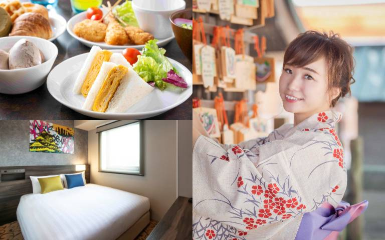 入住捷絲旅大阪心齋橋館,贈台日雙饗自助早餐、手作啤酒!