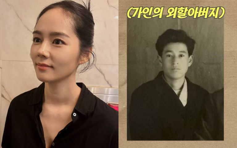 韓佳人外公照片首曝光！「花美男外貌」深邃雙眼、高挺鼻樑，家族強大基因引發討論！