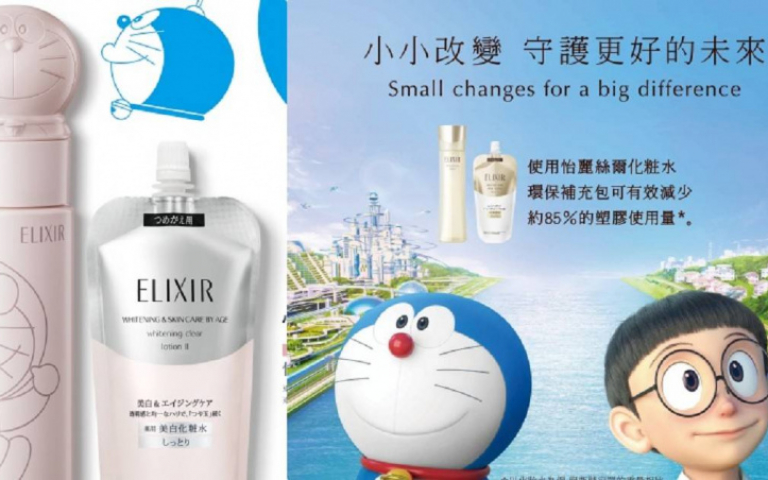 太可愛! 化妝水瓶蓋直接變身立體的哆啦A夢,光看就好療癒啊!