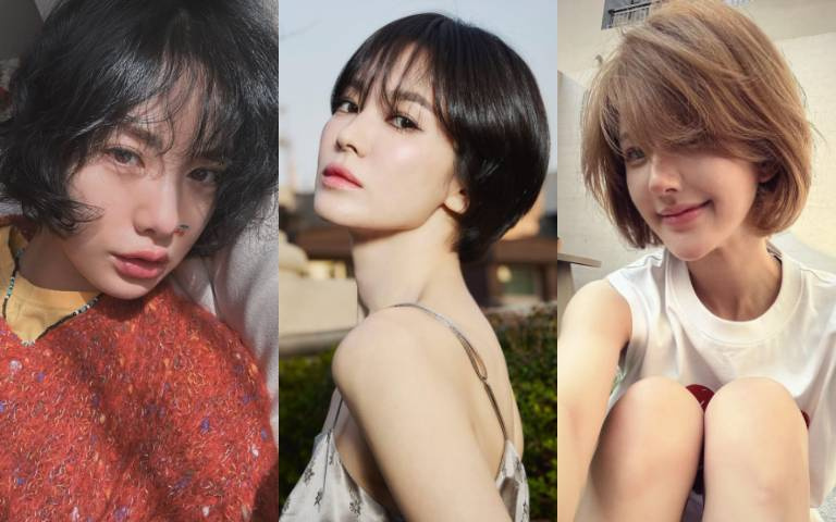 夏天短髮髮型推薦!宋慧喬、趙露思、Karina、Nana親身示範4款人氣短髮,清爽減齡還顯臉小