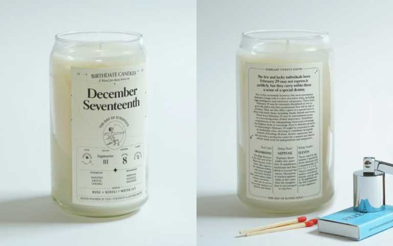 一年365天,天天都不一樣!「Birthdate Candles」客製化香氛蠟燭,還有專屬香味和性格解析!