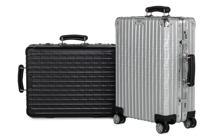 髮絲紋FF Logo也太美!FENDI再度攜手RIMOWA推出鋁合金Classic Cabin行李箱