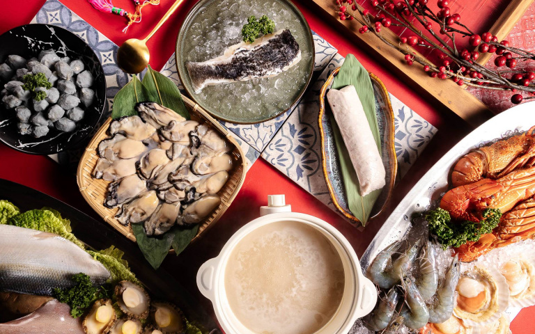宅配免運!台南老爺「鍋物箱」超海派,小龍蝦、海水晶晶蝦、龍虎斑一次吃!