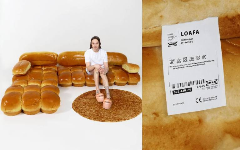餓了能偷啃嗎？IKEA設計「麵包沙發」網友全暴動，「留言數破萬」就正式曝光！