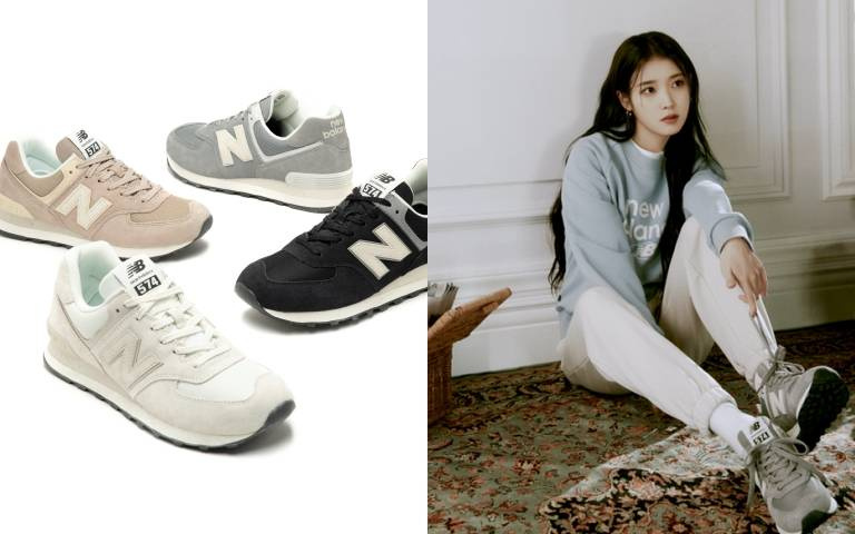 New Balance 574早春新色登場!IU搶先示範的高級感「灰夜藍」超生火!櫃上詢問電話接不完