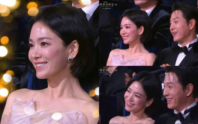 凍齡女神就服宋慧喬！青龍獎場內生圖封神，44歲美得不像同一個圖層，無懼「前任同框」話題成最美亮點