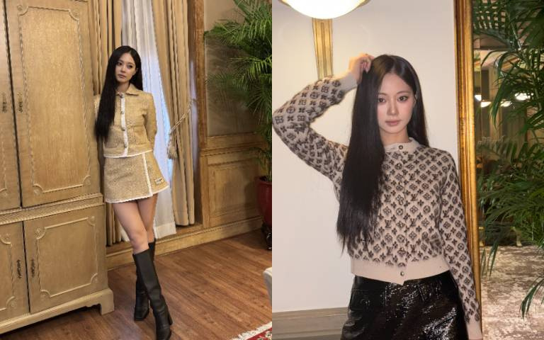 周子瑜現身F1新加坡美出新高度！LV三套「財閥千金風」連發，短裙配長靴辣秀逆天美腿