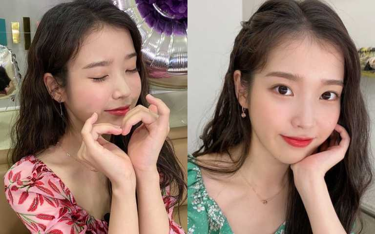 IU畫什麼都美!復古玫瑰色、原生眉、波浪懷舊捲髮 韓系時髦教科書非她莫屬!
