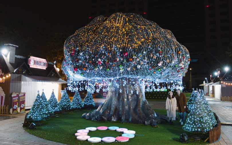 新北環狀線還未通車　超美捷運站、浪漫燈飾先成打卡約會聖地