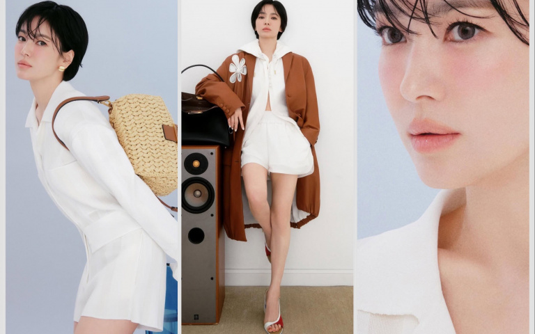 宋慧喬Fendi最新形象太犯規！漫畫短髮＋害羞腮紅爆紅，逆天長腿美到不像51歲