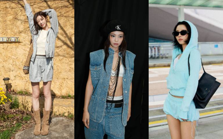 JENNIE復古丹寧＋比基尼辣翻、田小娟薄荷綠機場造型超吸睛！3招偷學女星穿搭技巧