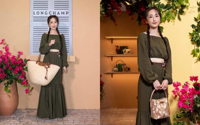 柯佳嬿逛完LONG CHAMP「DO YOU SAINT-TROPEZ?快閃店」也想飛南法度假！還叫粉絲看到她時記得要跟她打招呼喔！