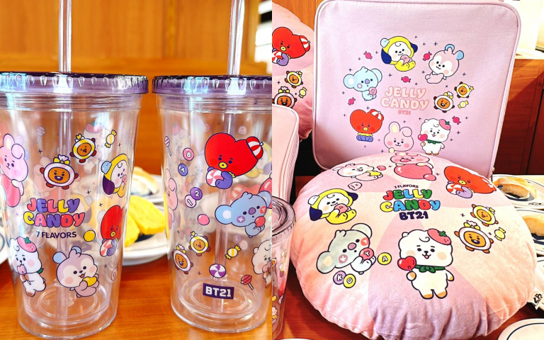 藏壽司攜手BT21 「集點免費換」隨行杯、抱枕