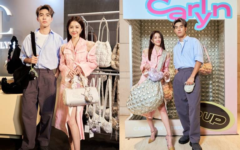 韓國超夯CARLYN雲朵包台中新光三越快閃店開幕！邵雨薇、陳昊森現身站台！