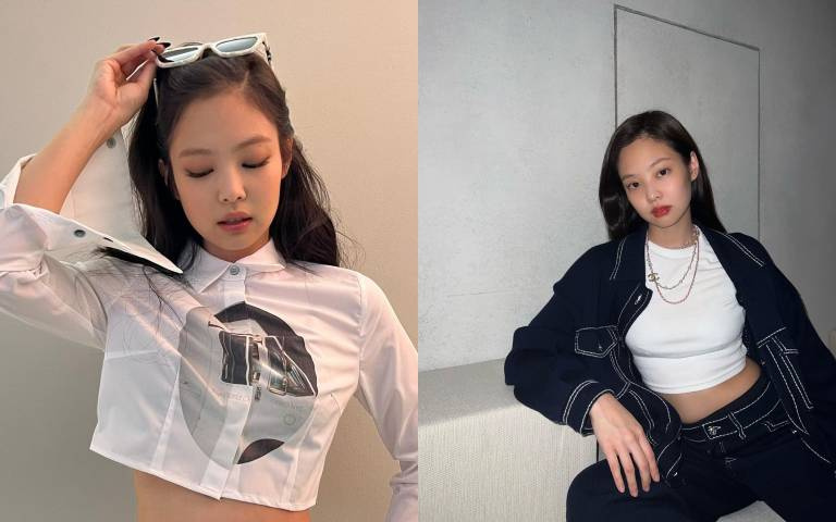 Jennie最愛的短上衣穿搭法學起來!這樣配超性感,小露腰部讓你桃花多到選不完