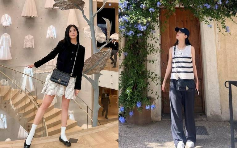 Jisoo法國新歡是『它』！走到哪全程都有Miss Dior包陪伴，整個人像極了小公主無敵可愛！