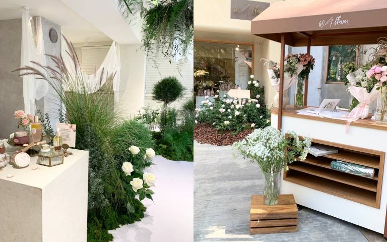 期間限定的最夢幻打卡景點！走進SABON x浪花花藝「白玫瑰香境展間」真的會把手機拍到沒電！