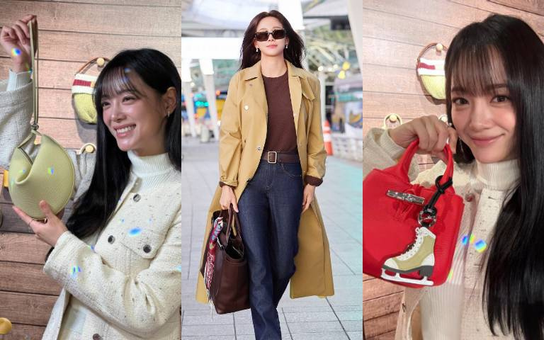 金世正同款包買起來、機場示範Le Smart包超高級！可愛「幸運餅乾包」肩背手拿秒切換、只要萬元初收太大心