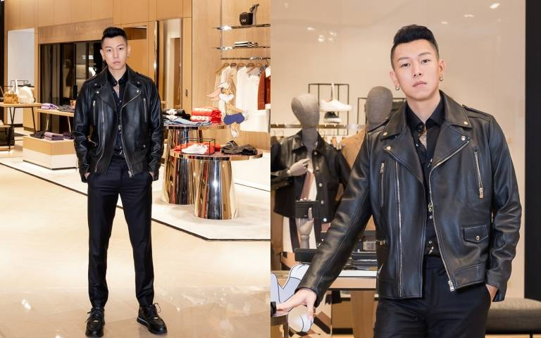 瘦子E.SO巡演結束帥氣現身BOSS 101全新專門店！不穿潮T改穿襯衫搭皮衣，粉絲直呼:「帥度破表！」