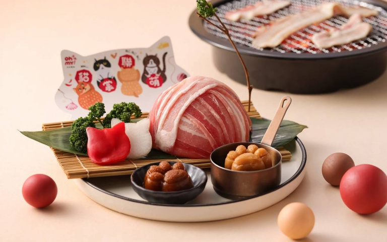 貓奴注意！「Oh my!原燒」聯名推出超萌貓肉球造型燒肉，視覺味覺一次滿足