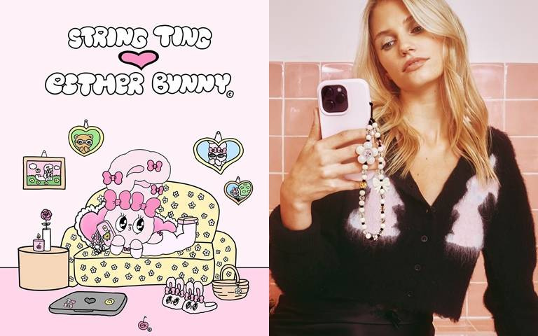 韓國火紅「艾絲樂小兔」3款聯名配件！串珠配色真的超少女！