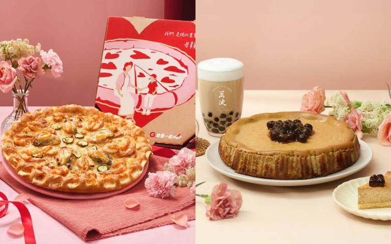 生蠔、鮑魚全上桌！必勝客母親節推豪奢比薩，還有萬波聯名「珍奶熔岩巴斯克蛋糕」！　